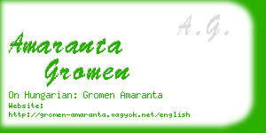 amaranta gromen business card